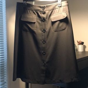 (3/$30!) Black buttoned work skirt